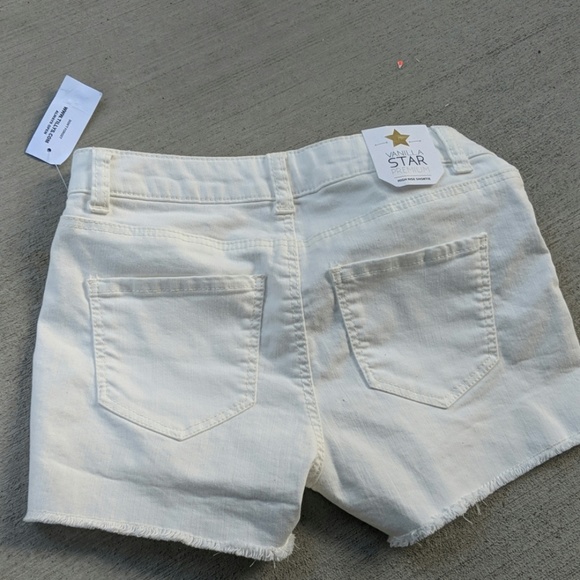 NWT Exposed Button SHORTIE ripped denim - Picture 5 of 8